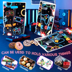 ArianQicult video game bags durable PE material reduces tearing and ensures reuse.
