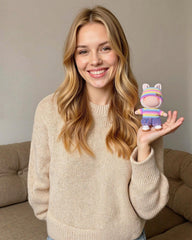 Ariker Rainbow doll outfit-display, complete set ready for shelf or play.