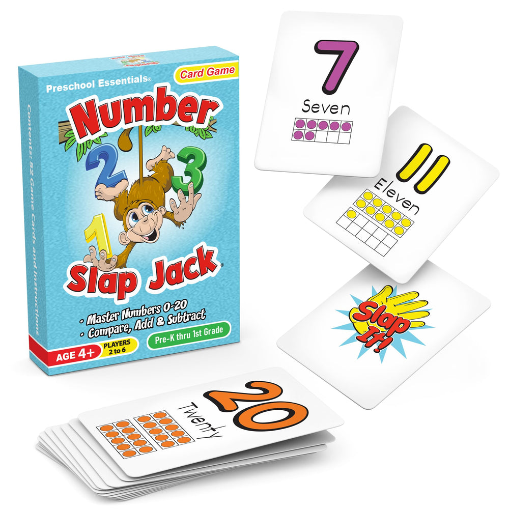 Arizona GameCo Number Slap Jack front of box invites early counting practice