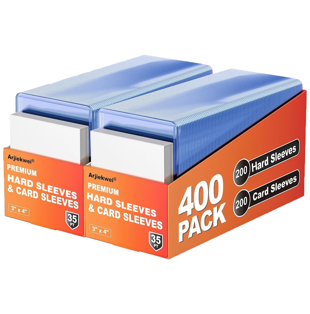 Arjiekwei hard sleeve for 3x4 cards protects from bending and scuffing