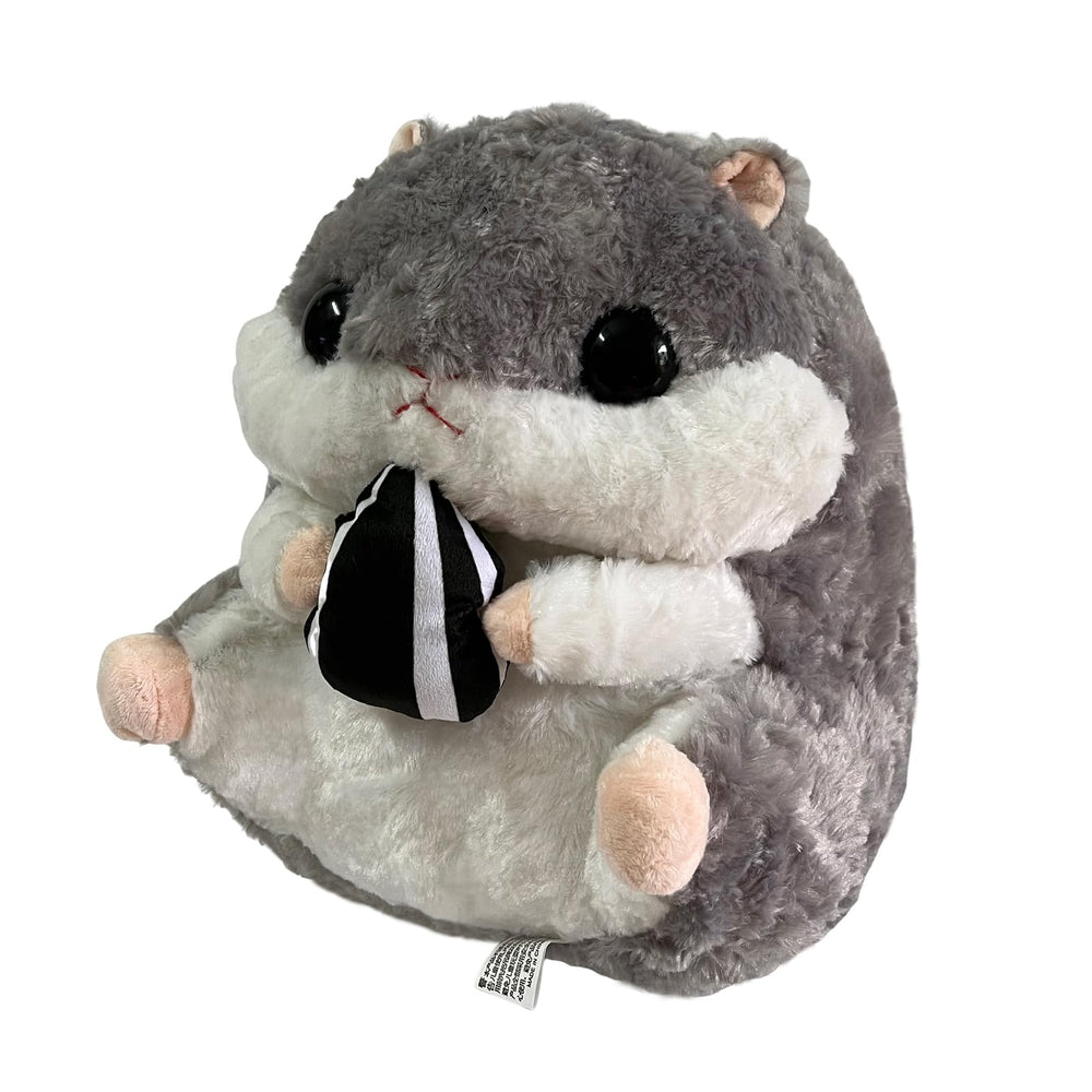 Arkdorz hamster plush eating melon seeds for playful cuddle and engagement