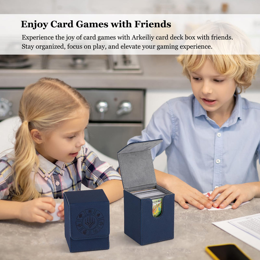 Arkeiliy blue deck box makes a gift-ready storage solution.