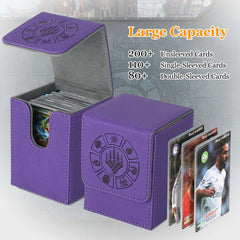 Arkeiliy purple deck box magnetic buckle showing secure closure
