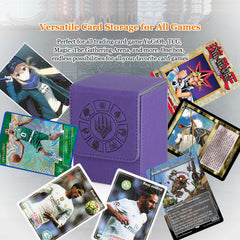Arkeiliy purple deck box travel-ready and sturdy for transport
