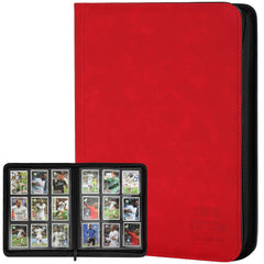 Arkeiliy trading card binder inside view showing 540-pocket capacity for organization.
