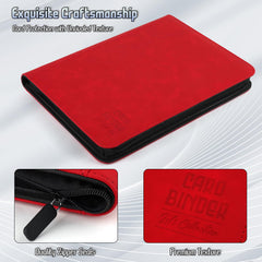 Arkeiliy binder with 9-pocket pages enables easy per-page organization.