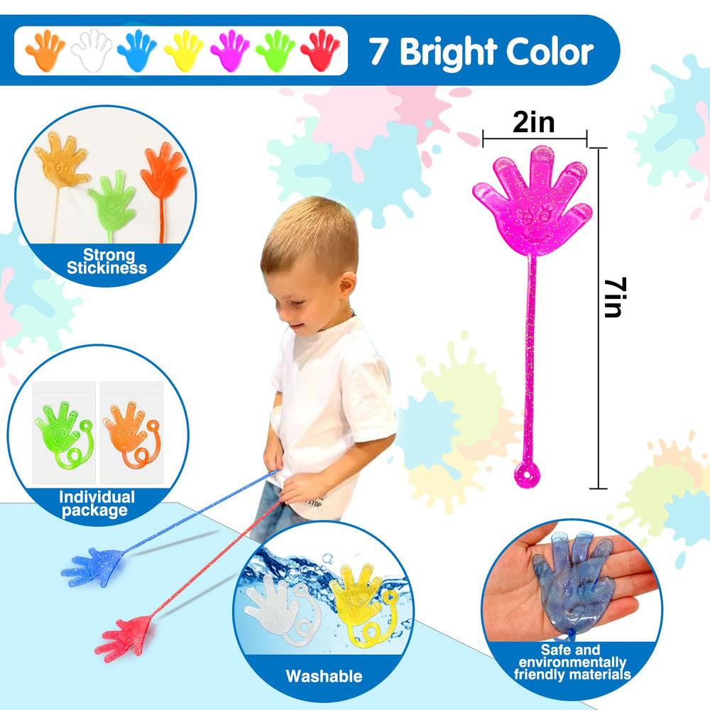 Armaytoy green glow sticky hands perfect for carnival prizes and crafts