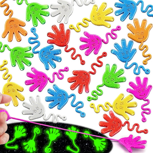 Armaytoy glow sticky hands in colorful assortment for parties and prizes