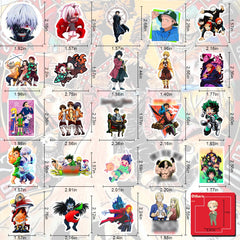 Arme 12 cartoon characters stickers for versatile decor