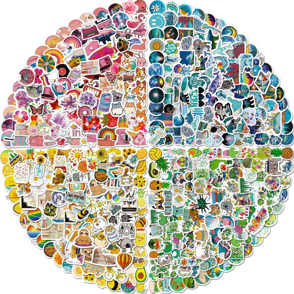 Arme stickers pack 400 pcs, cute vinyl decals for notebooks and water bottles.
