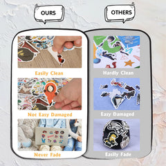 Arme 400pc water bottle stickers in durable waterproof vinyl