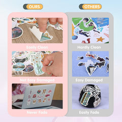Arme waterproof vinyl stickers closeup; crisp detail and long-lasting color.