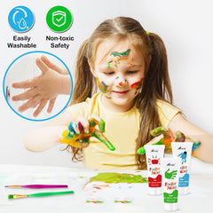 AROIC soft sponges absorb excess paint for mess-free sessions.