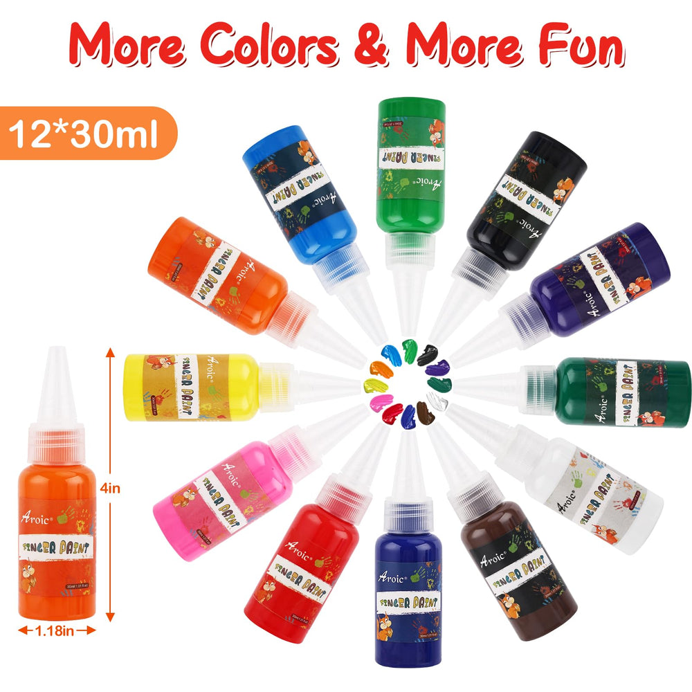 AROIC Easy-clean washable paint set for mess-free doodling on various surfaces.