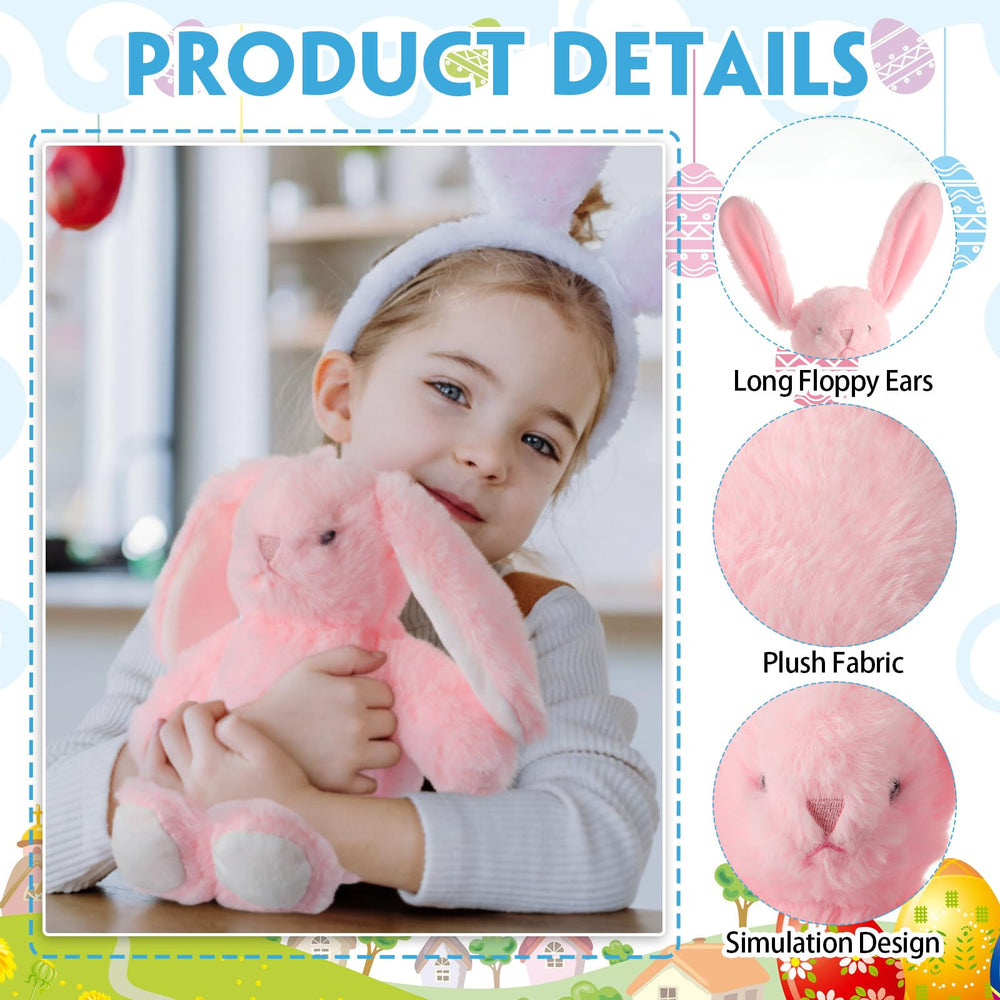 Arrowbash 13.5-inch plush bunny, soft and cuddly