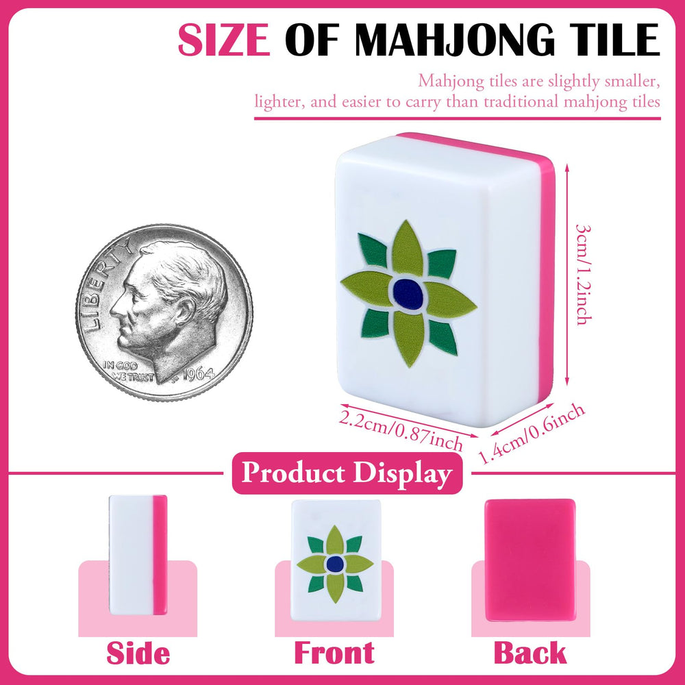 Arrowbash 3D engraved design on mahjong tiles enhances readability and visual appeal.