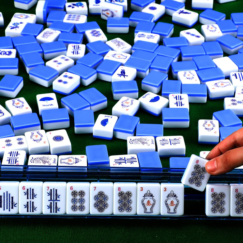 Arrowbash chinese-inspired design on mahjong tiles adds vibrant flair