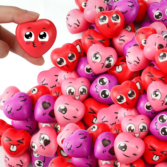 Arrowbash red heart stress ball close-up for stress relief and fidget fun