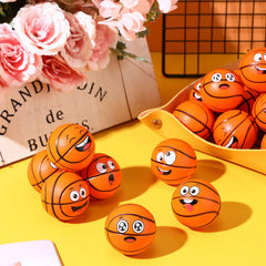 Arrowbash mini basketball stress ball with winking face offers a quick reset