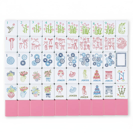Arrowbash mini mahjong tiles front patterns showcase vibrant designs for engaging gameplay.