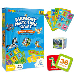 Arruki Kids 72-piece animals memory game cover promotes kid-friendly learning