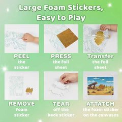 ArRuKi KIDS foil sheets provide bright color for vibrant art projects.