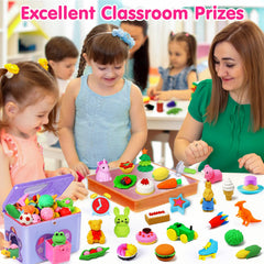 Arscniek kangaroo take-apart eraser enhances hand-eye coordination during activities.