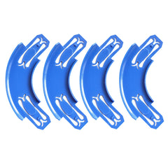 ARSUNOVO blue racetrack connectors for Hot Wheels provide a secure, smooth join.