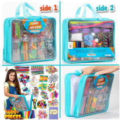 Organized carrying case by Art with Smile keeps crafts tidy during travel