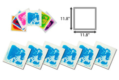 Art3d blue liquid play tile for sensory-rich kids' activities