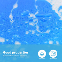 Art3d blue liquid floor tile suited for store displays and playful spaces