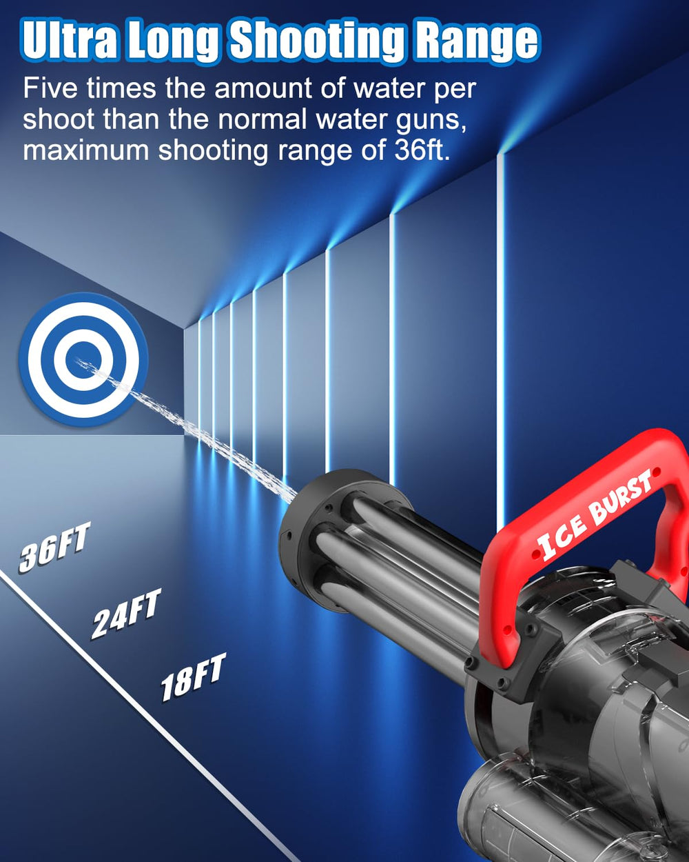 Artcool 400ml tank with hose enables quick refill and continuous action.