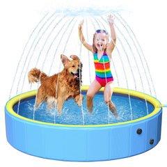 Artcool 63-inch large dog pool provides a spacious play area for kids and pets.