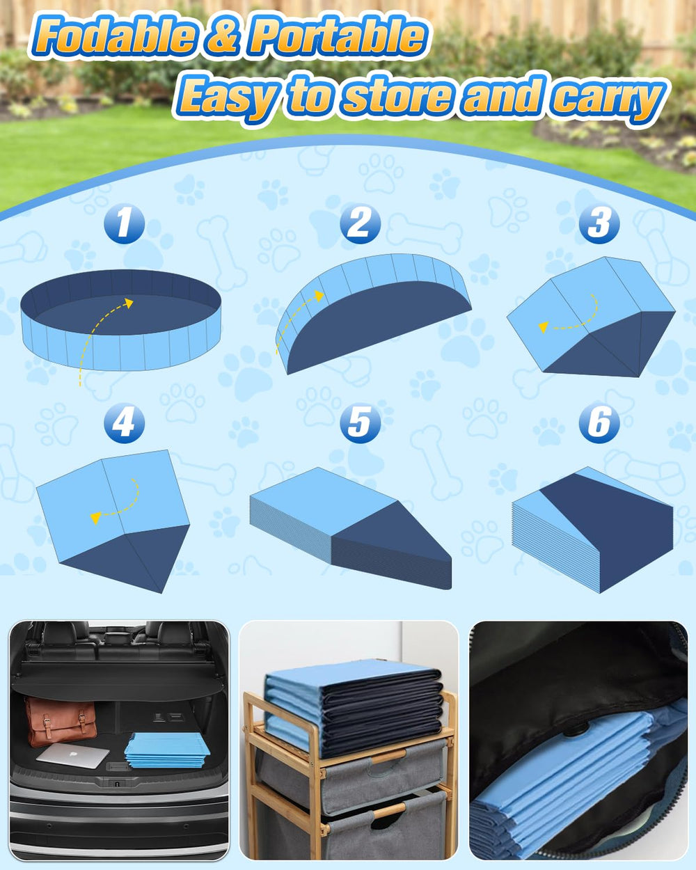 Artcool versatile use: pet bathing or playful pool.