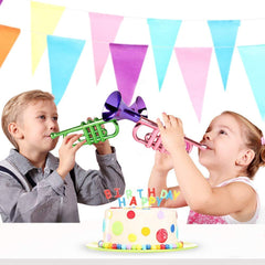 ArtCreativity 13-inch metallic trumpets assortment, shows color options for parties