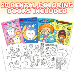 ArtCreativity 5x7 mini color booklet for quick, shareable dental-themed fun.