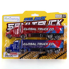 ArtCreativity large pull-back trucks enhance room decor and gifts.