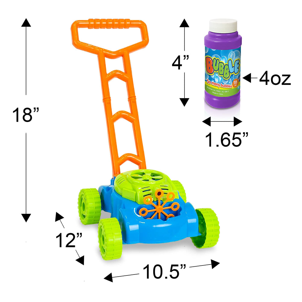 ArtCreativity bubble lawn mower durable plastic built for energetic play