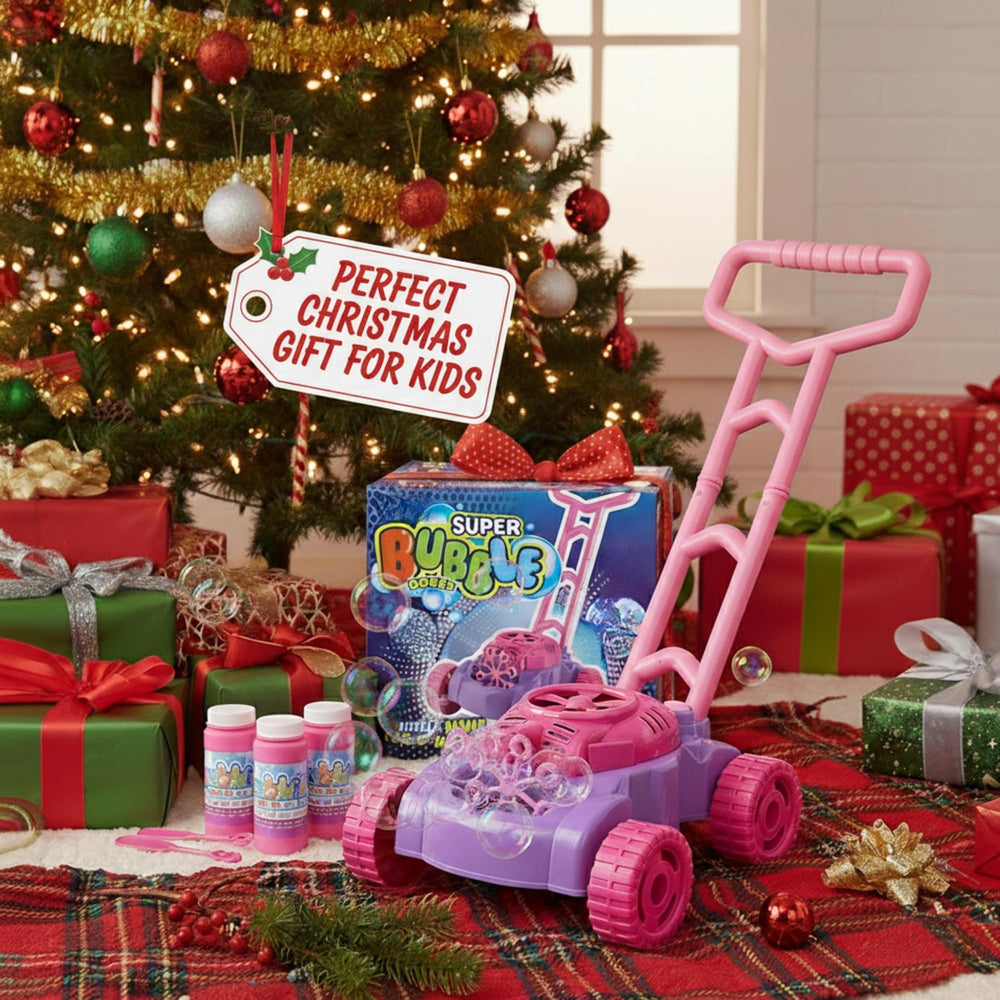 Gift-ready ArtCreativity Bubble Lawn Mower for kids ages 2–6.