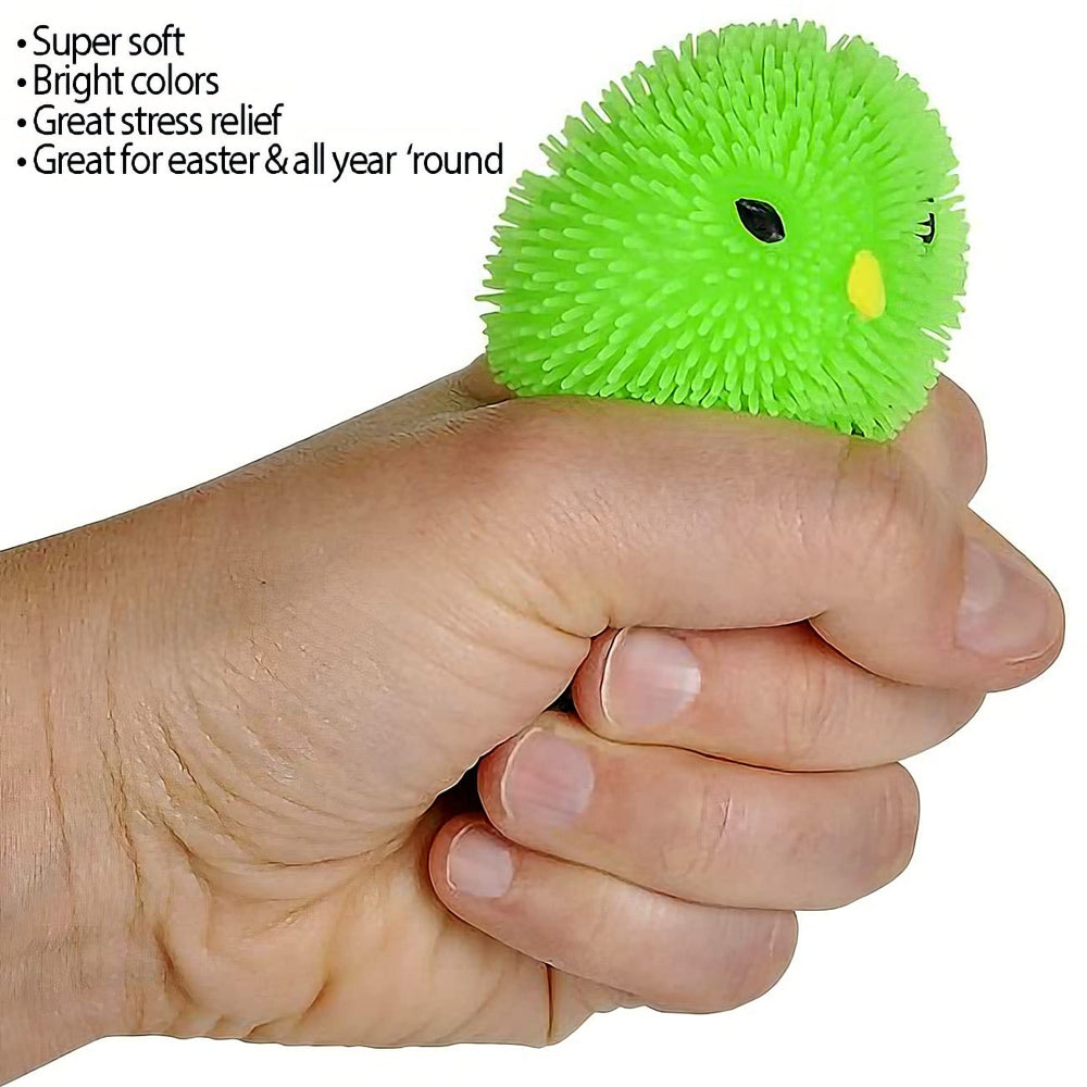 ArtCreativity durable chicken puffers designed for repeated squeezes and play.