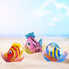 ArtCreativity clear ball with inside fish, perfect for aquarium-themed pool parties.