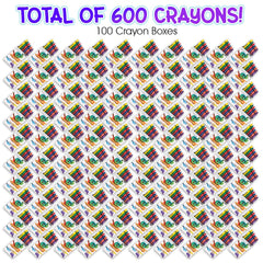 ArtCreativity crayons 6 vibrant colors lined up for kids' art projects