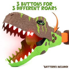 ArtCreativity Dinosaur Grabber LED mouth glow enhances dramatic playtime