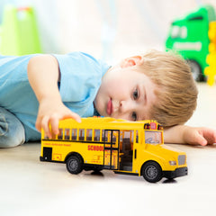 ArtCreativity friction-powered bus wheels deliver smooth push-and-go fun