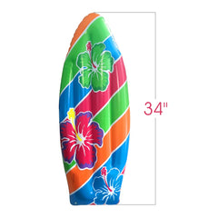 ArtCreativity luau surfboard inflatable doubles as poolside décor and photo booth prop