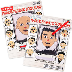 ArtCreativity Magnetic Drawing Face 2-Pack front view, compact travel-friendly design for kids.