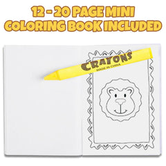 ArtCreativity mini coloring book with 20 animal pages for kids