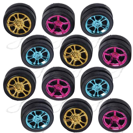 ArtCreativity mini designer wheel yoyo in bright colors boosts hand-eye coordination during play