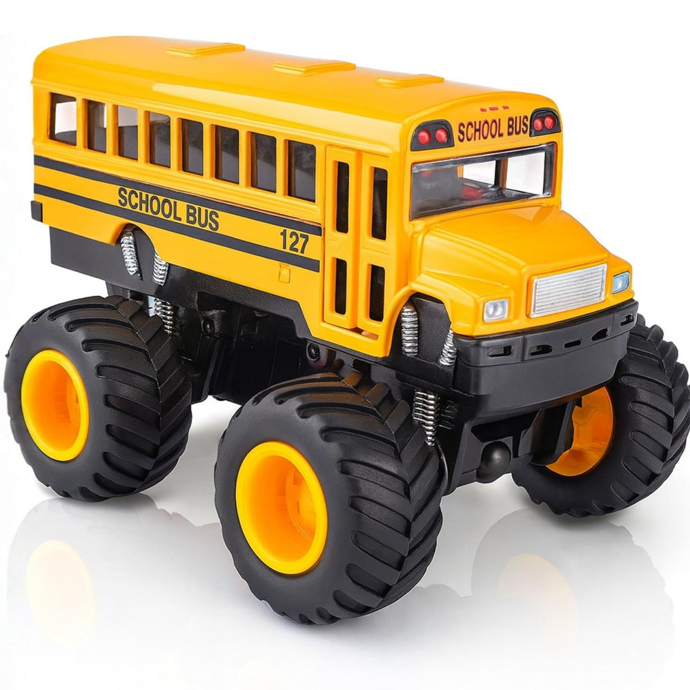 ArtCreativity monster school bus pullback action for quick play sessions