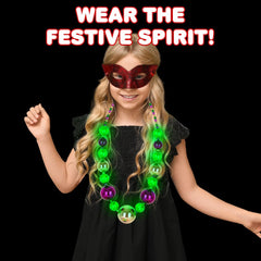ArtCreativity Mardi Gras glow enhances party ambiance and visibility